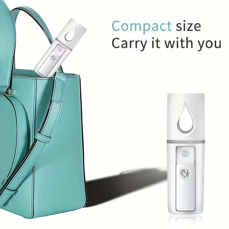 Portable Mini Facial Steamer And Humidifier with Mist Spray for Cleaning Eyelash Extensions The Skin