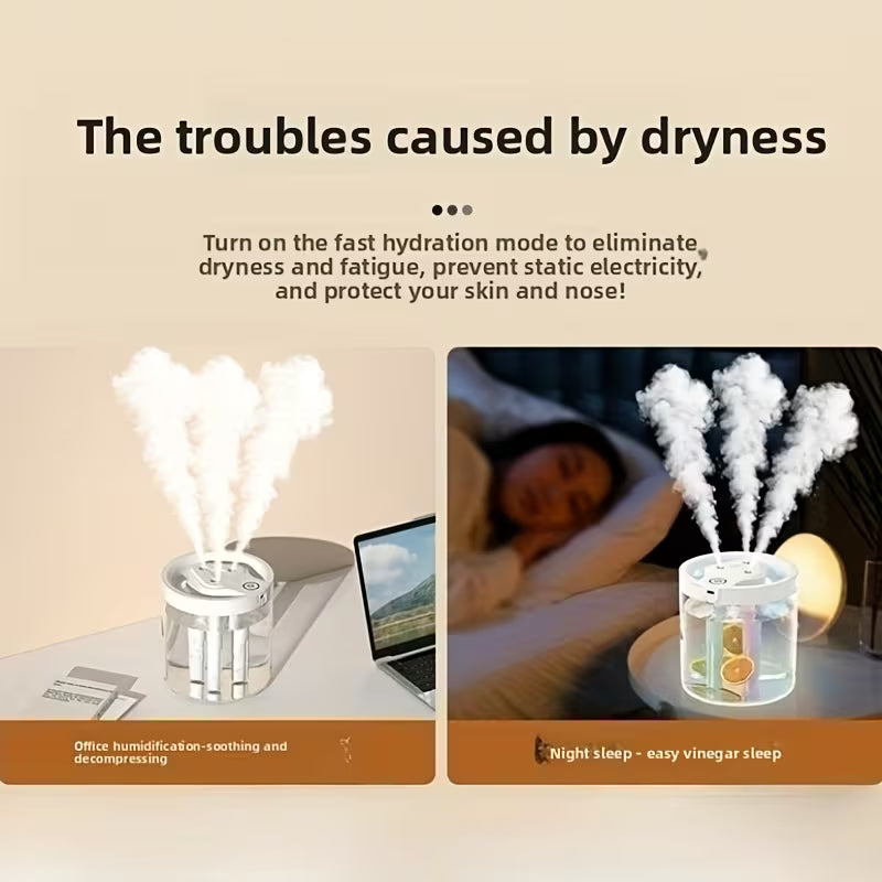 Beauty Tech Ultra-Quiet Large Fog Humidifier, Water Replenisher, Facial Steamer