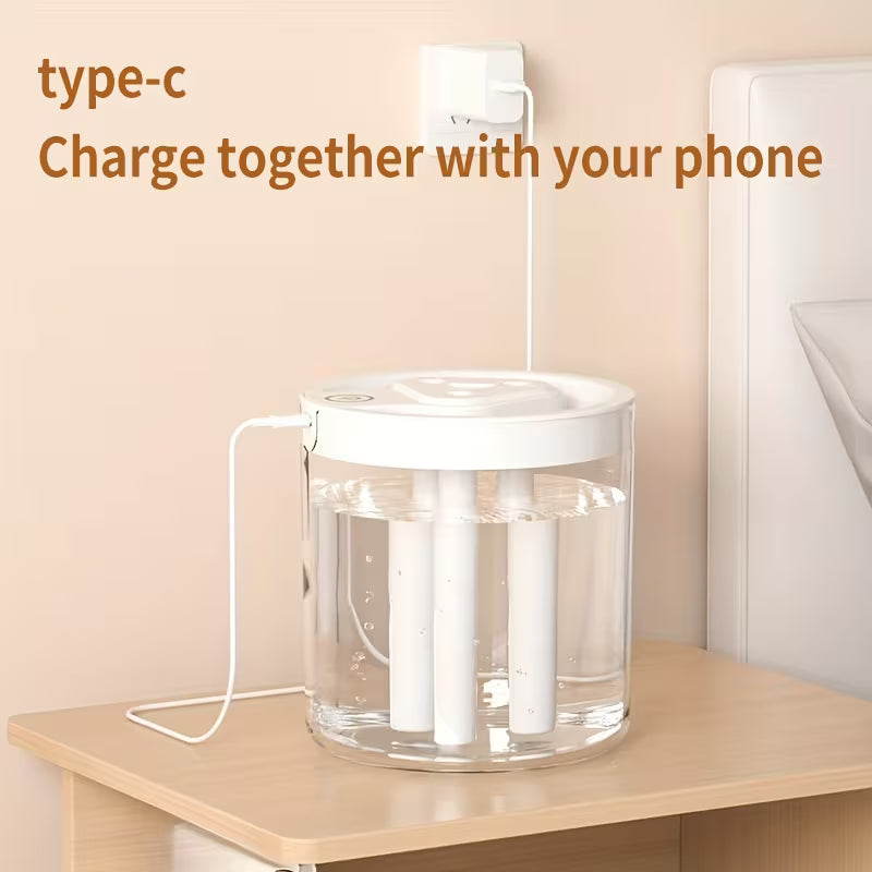 Beauty Tech Ultra-Quiet Large Fog Humidifier, Water Replenisher, Facial Steamer