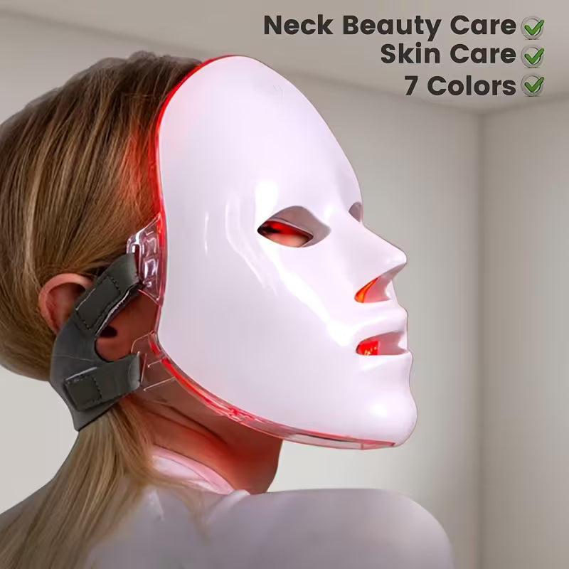 Beauty Tech 7-color Facial Mask Device, Portable Facial Skincare Tool