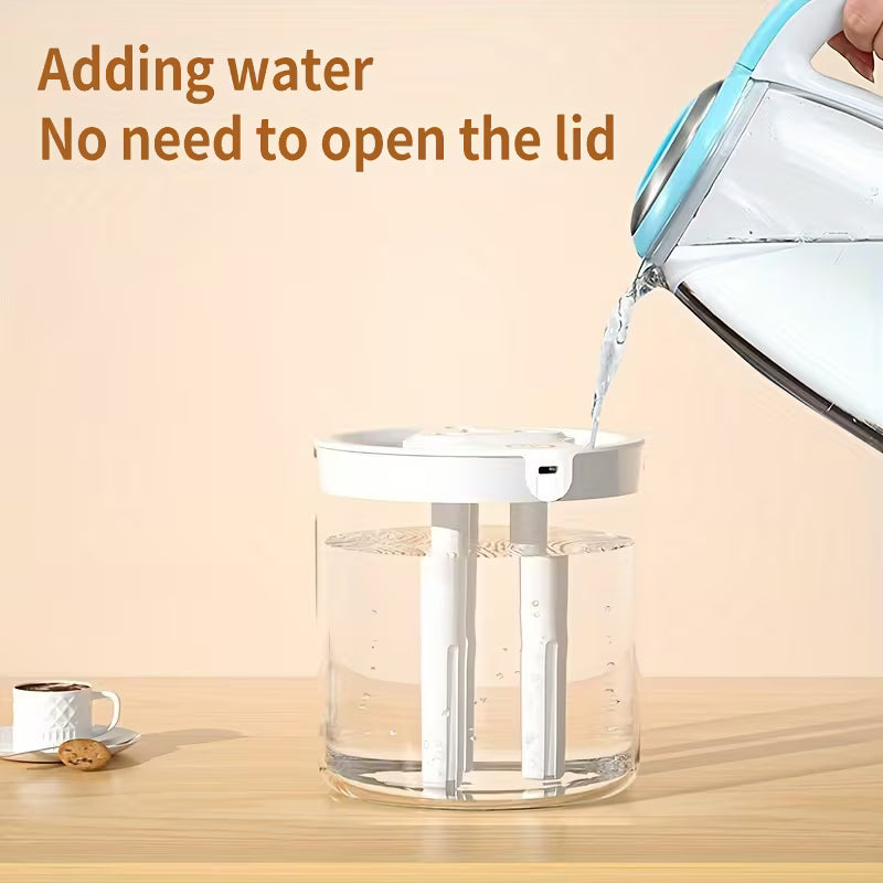 Beauty Tech Ultra-Quiet Large Fog Humidifier, Water Replenisher, Facial Steamer